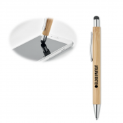 Stylo Personnalisable En Bambou Avec Stylet Laboiteaobjets