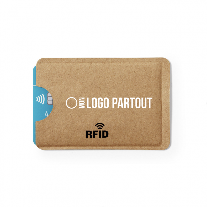 Personnalisez notre étui anti RFID en carton recyclé 