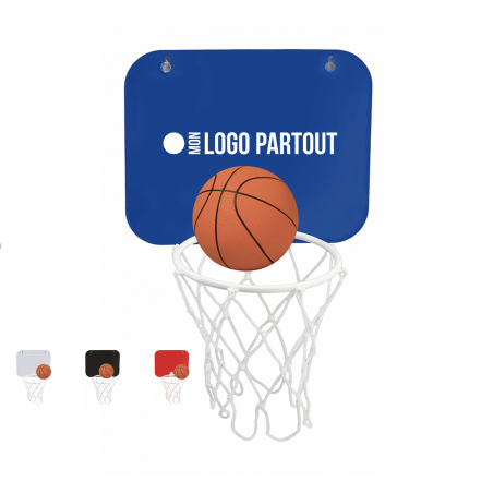 Mini panier de basket pour bureau avec logo 