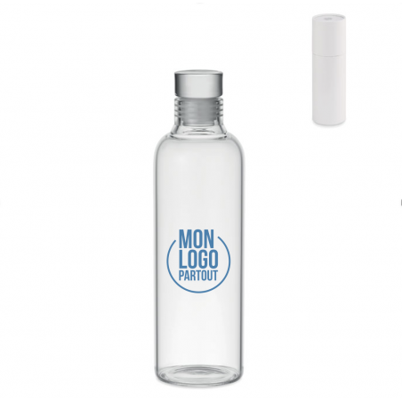 Bouteille personnalisable en verre 500 ml avec logo