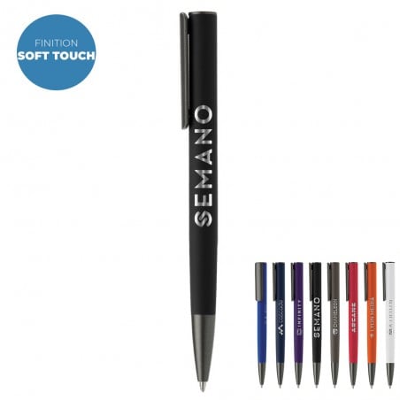 STYLO BIC NOIR CRISTAL RE'NEW RECHARGEABLE + 2 RECHARGES