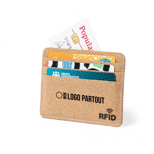 Porte-carte RFID en liège personnalisable 