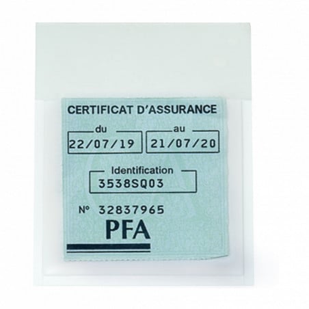 Porte-vignette assurance autocollant personnalisé en PVC