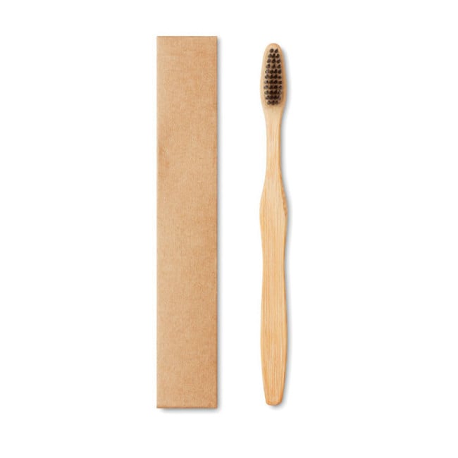 Brosse à dents en bambou personnalisable 