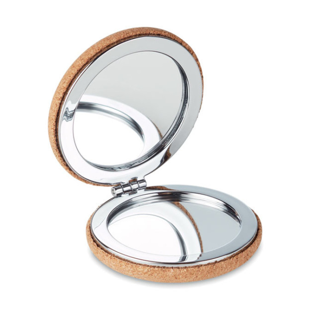 Miroir compact en liège Guapa Cork 