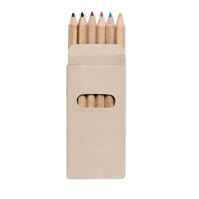 Set de 6 crayons de couleurs Abigail 