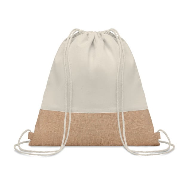 Sac cordons en coton & Jute India 