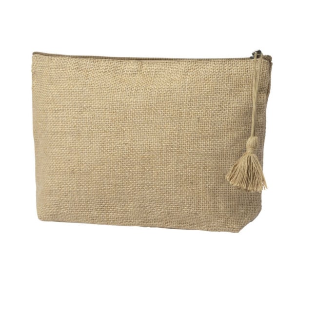 Trousse en jute personnalisable Lindak 